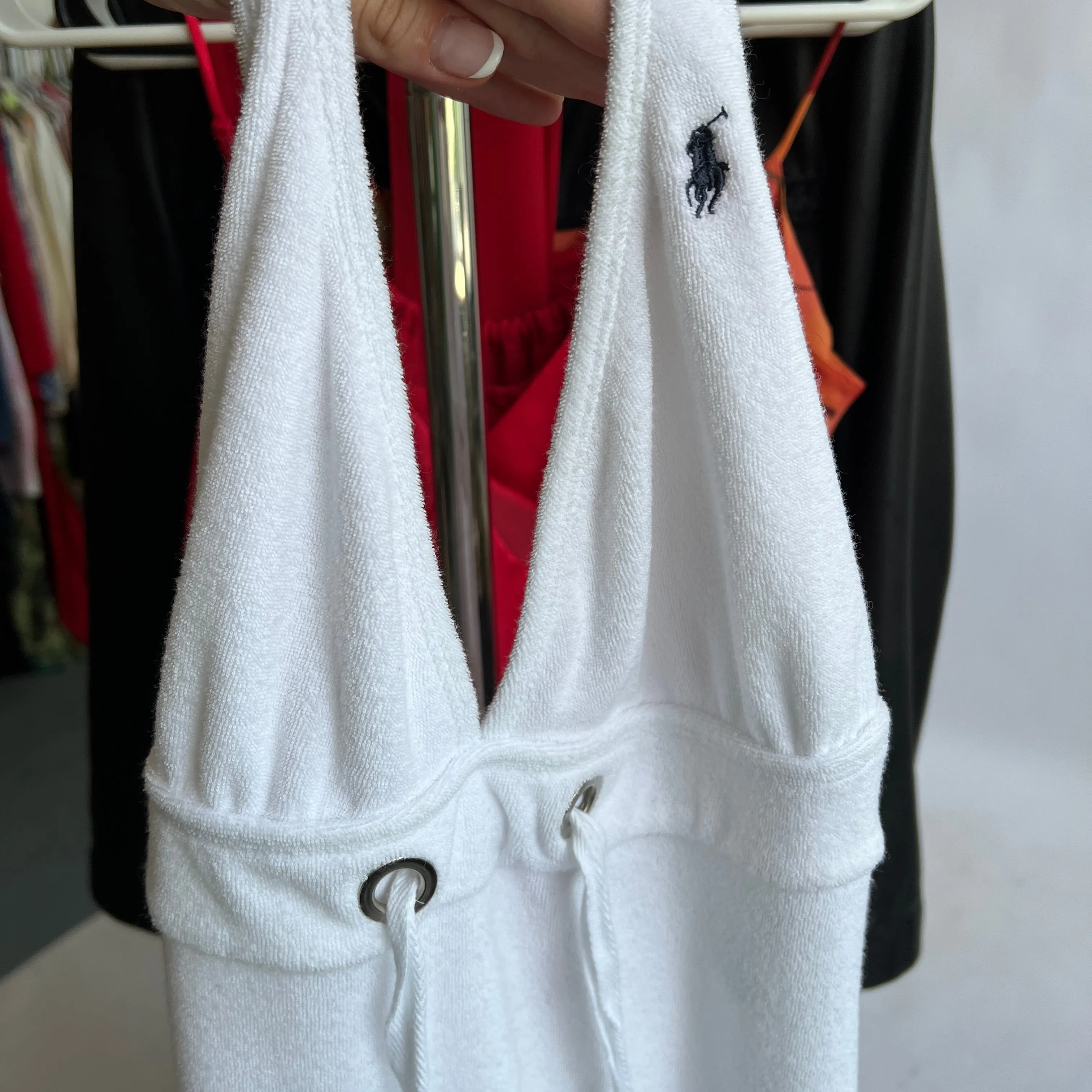 00s terrycloth halter dress - M/L
