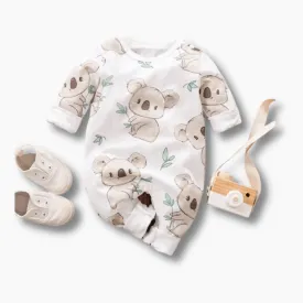 Baby Koala Print Romper