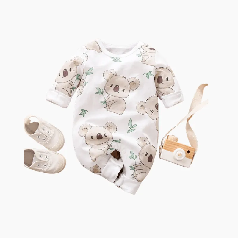 Baby Koala Print Romper