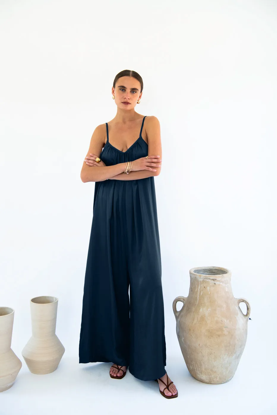 Bali Jumpsuit - Satin Tencel