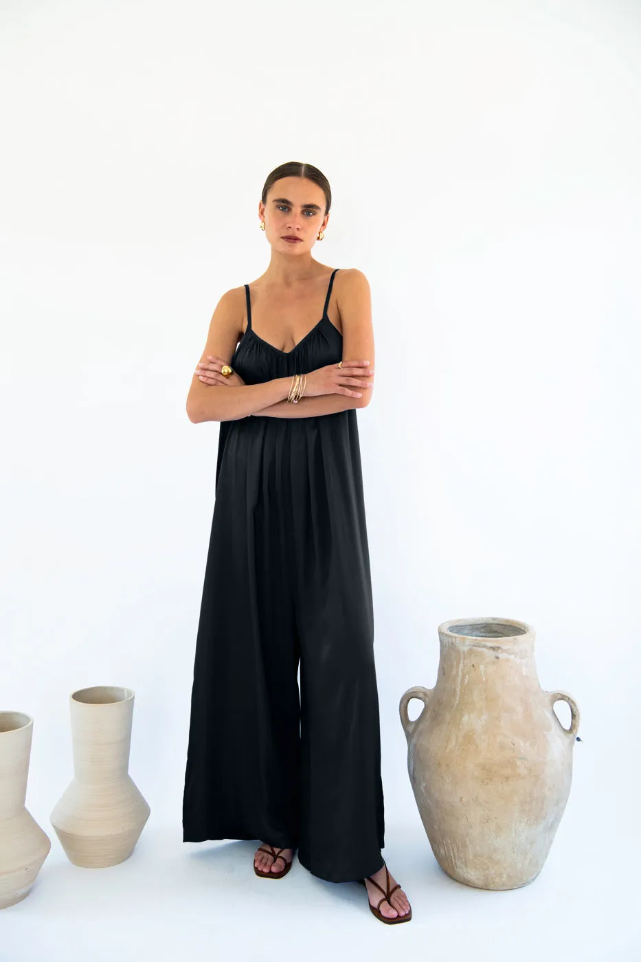 Bali Jumpsuit - Satin Tencel