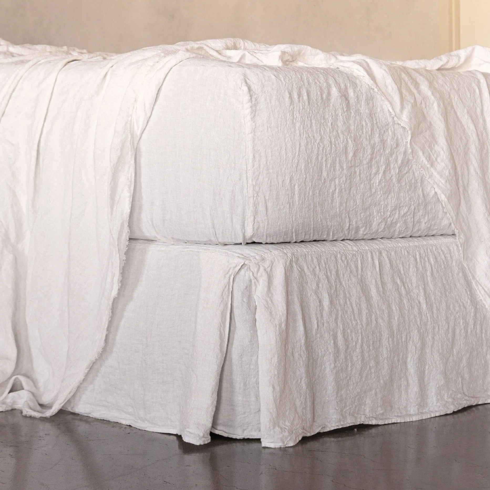 Basix Linen Bed Skirt/Valance - Petra