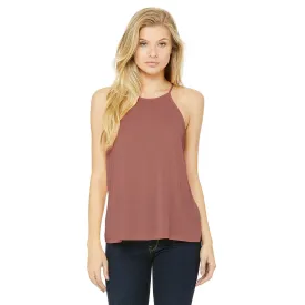 Bella   Canvas Women's Mauve Flowy High Neck Tank