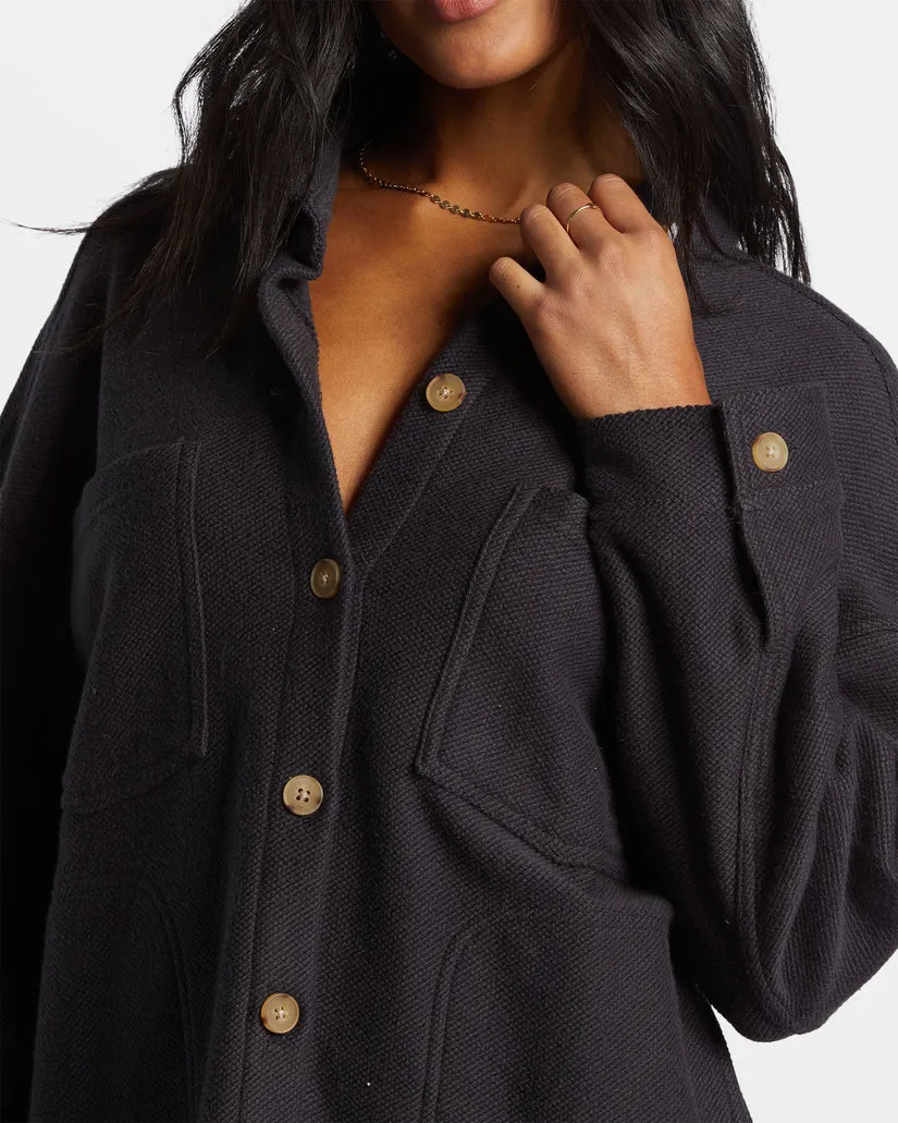 Billabong Women's Everytime Shacket Black Sands