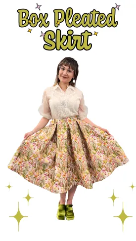 Box Pleat Skirt PDF Sewing Pattern