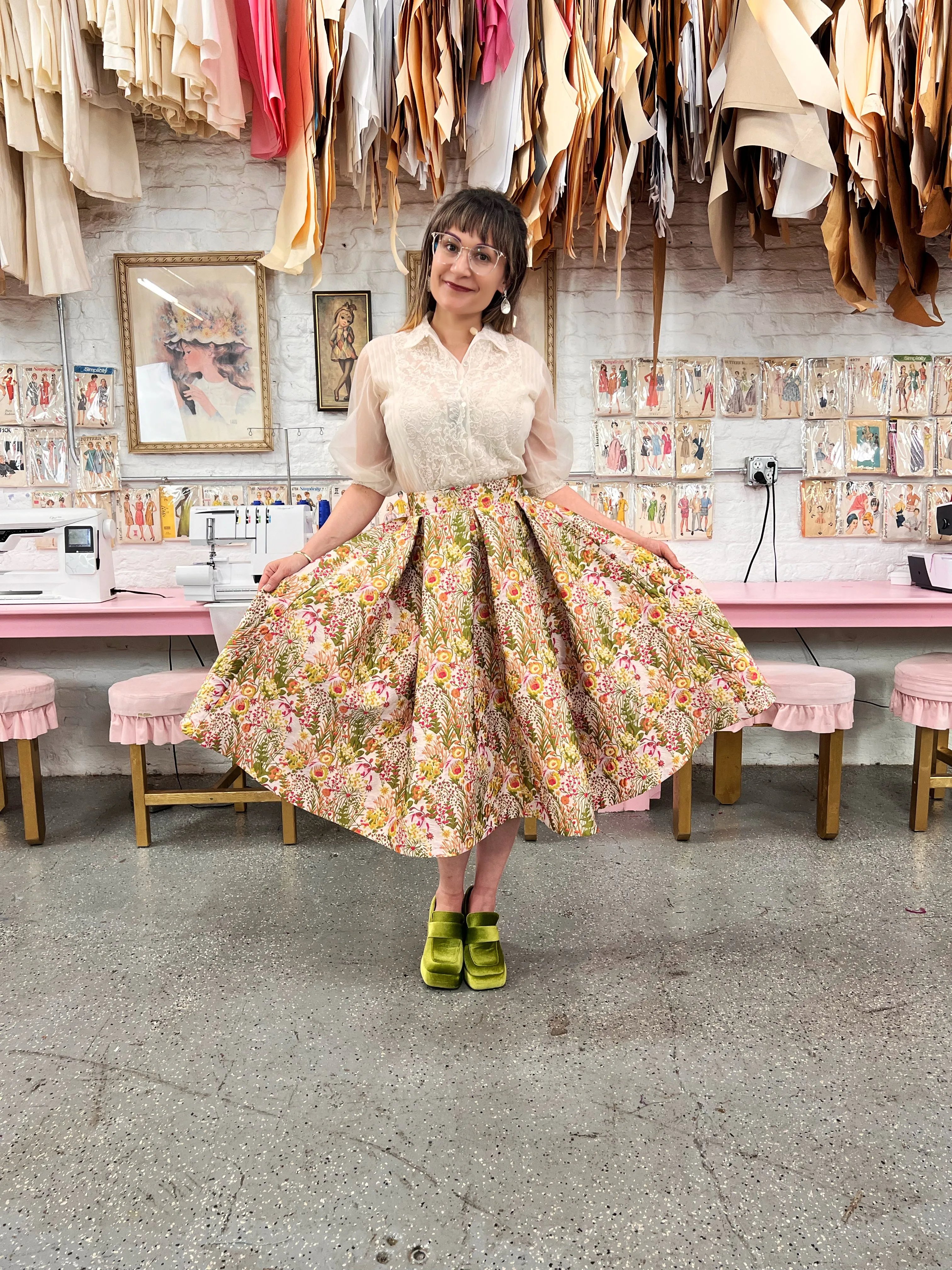 Box Pleat Skirt PDF Sewing Pattern