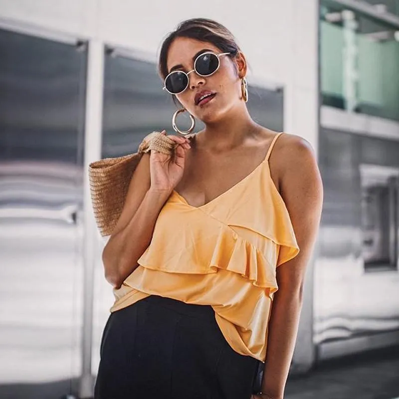 Classic Retro 90's Round Oval Flat Lens Metal Sunglasses C138