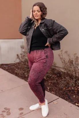 Cozy Joggers in Blackberry