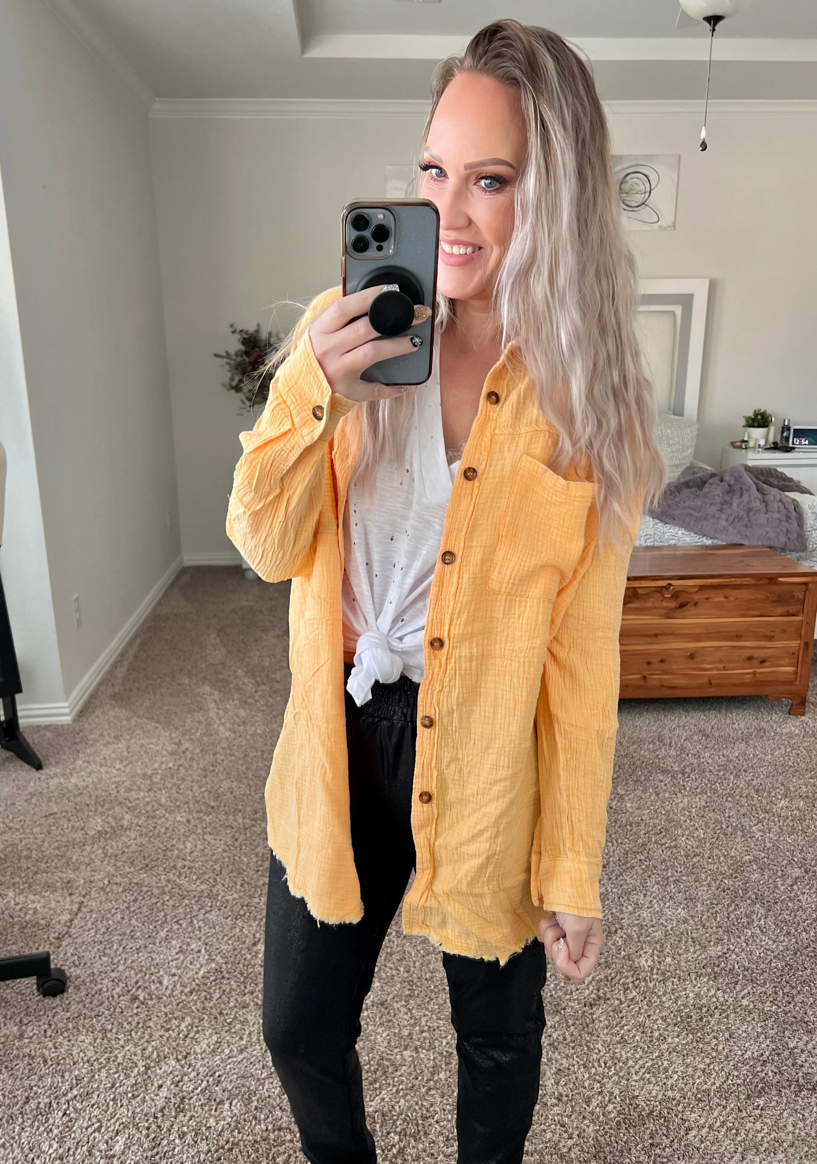 Dutton Button Down Top