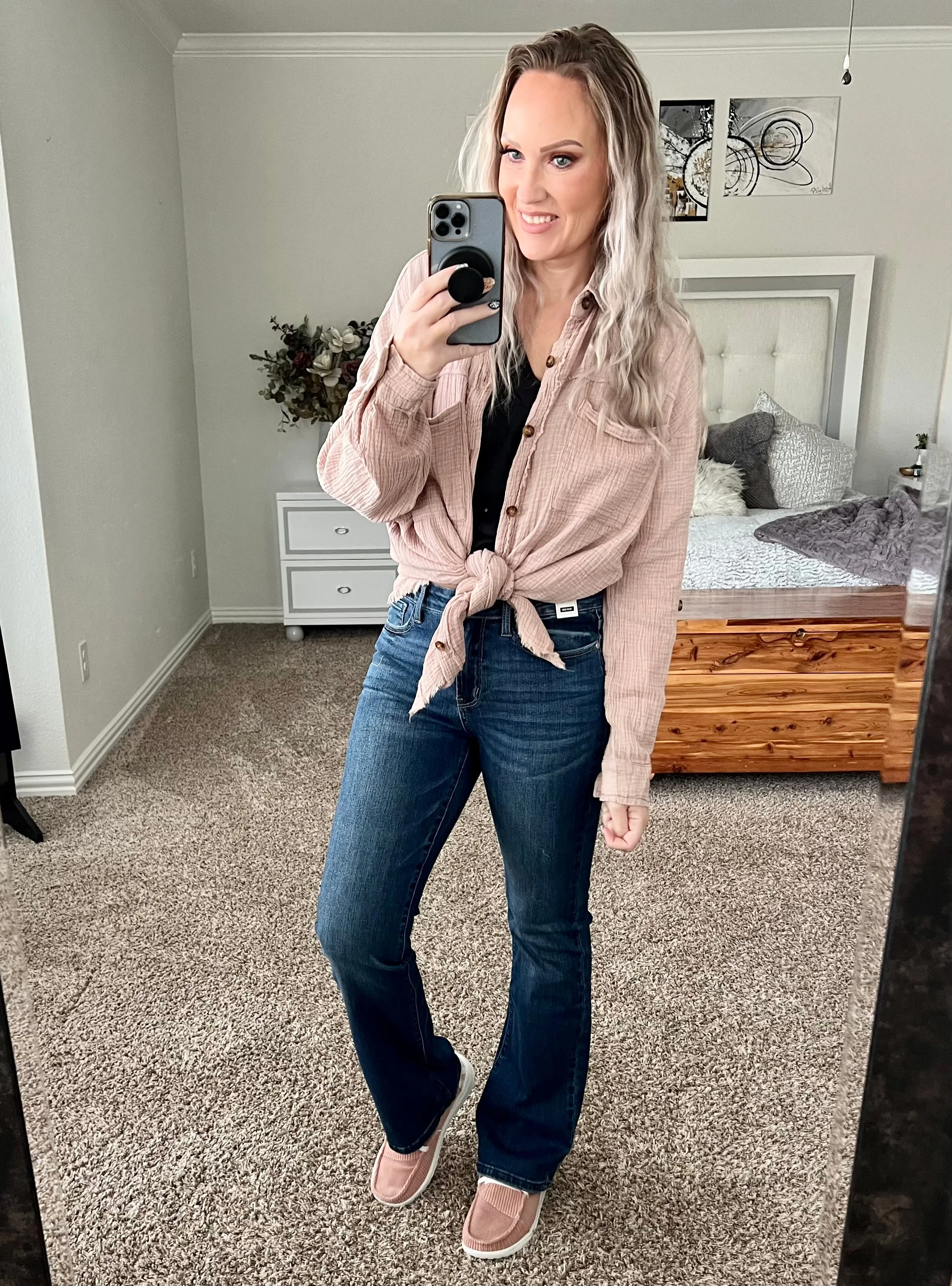 Dutton Button Down Top
