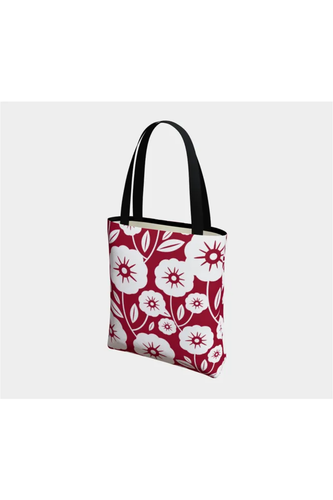 Floral Silhouette Tote Bag