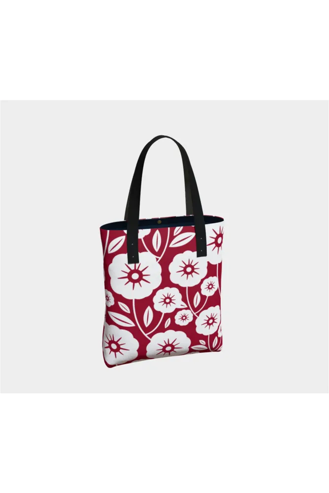 Floral Silhouette Tote Bag