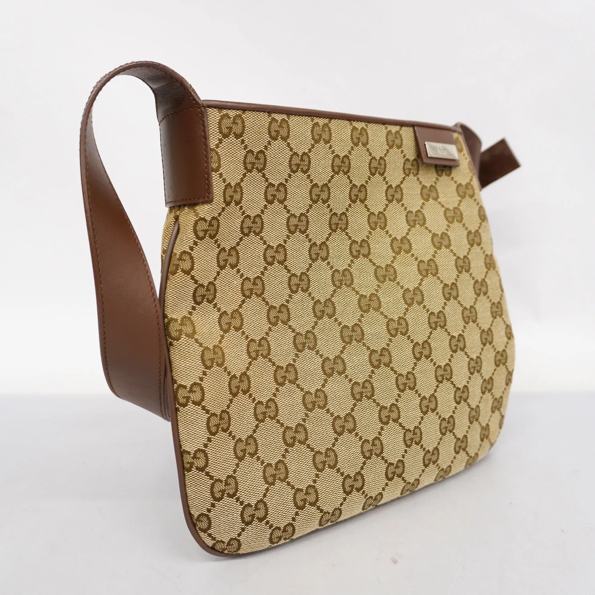GUCCI  GG Canvas Tote Bag 019 0422 Women's Handbag,Tote Bag Beige,Brown