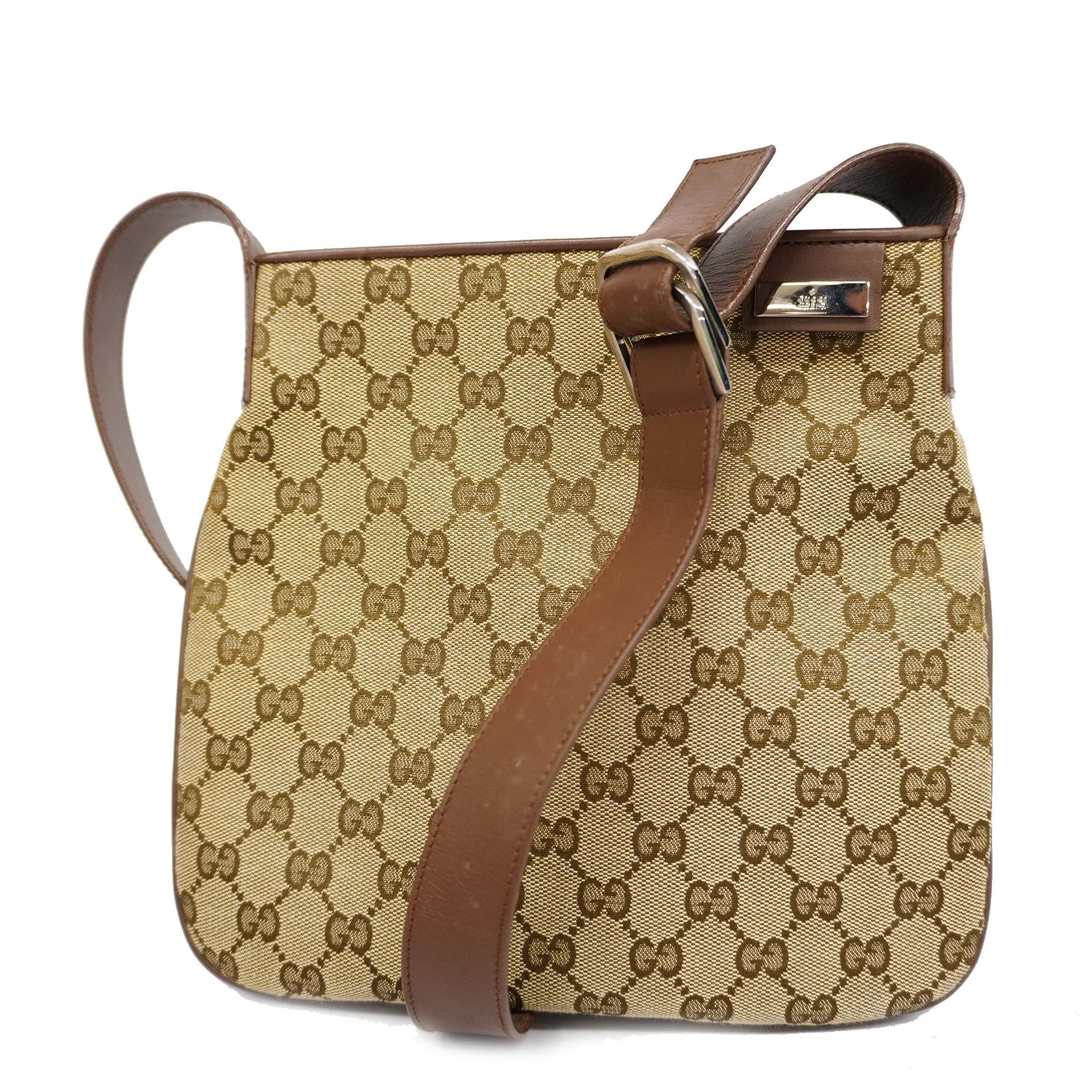 GUCCI  GG Canvas Tote Bag 019 0422 Women's Handbag,Tote Bag Beige,Brown