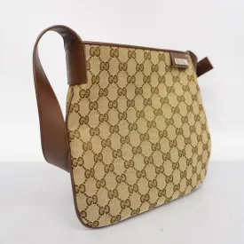 GUCCI  GG Canvas Tote Bag 019 0422 Women's Handbag,Tote Bag Beige,Brown