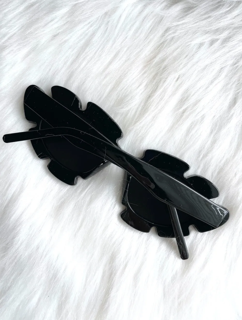 In Bloom Black Flower Sunglasses