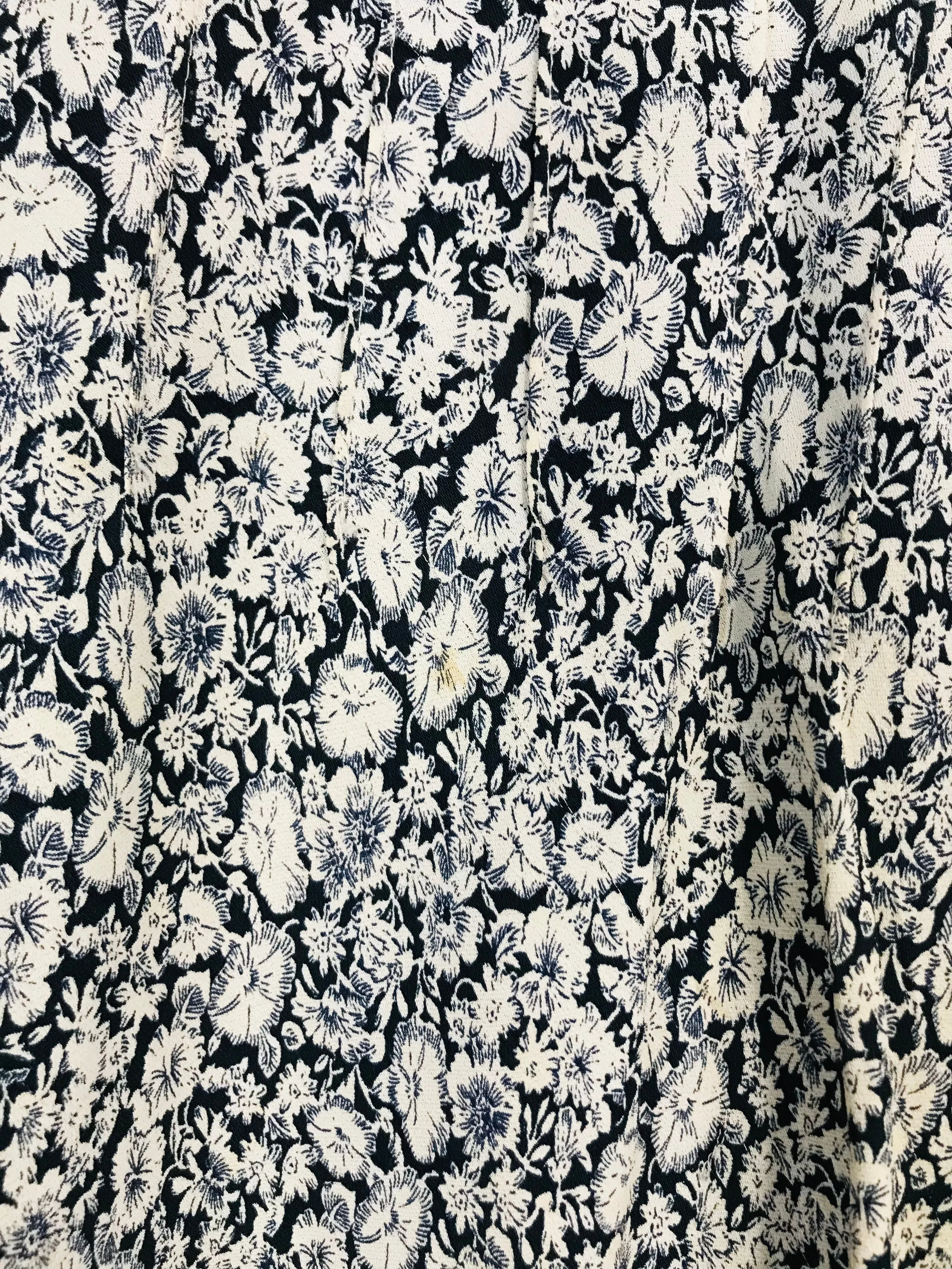Jigsaw Women's Floral A-Line Skirt | UK10 | White