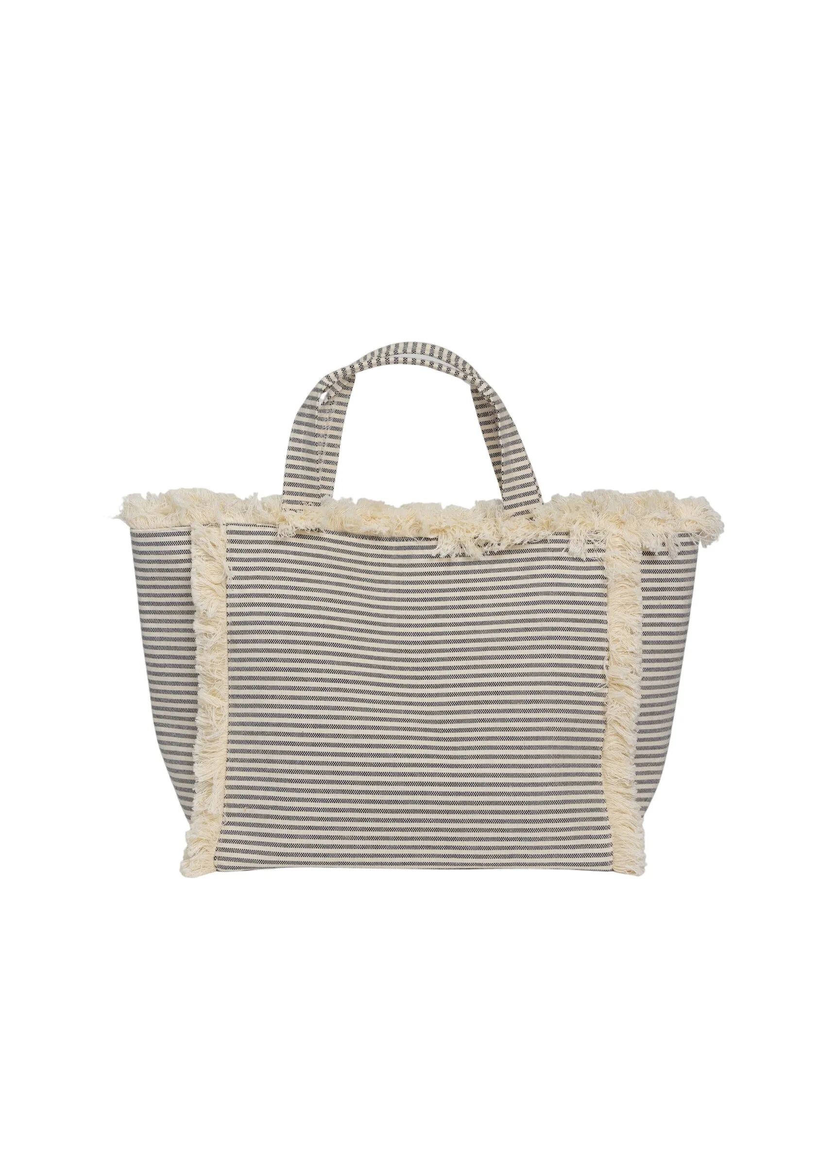 Launch Tote- Navy Stripe