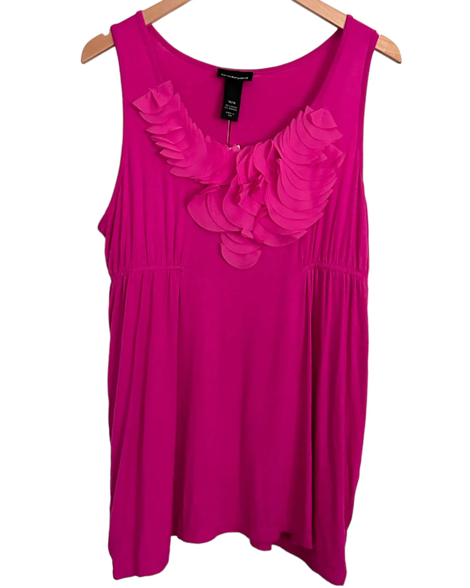 Light Summer Cerise Sleeveless Tunic