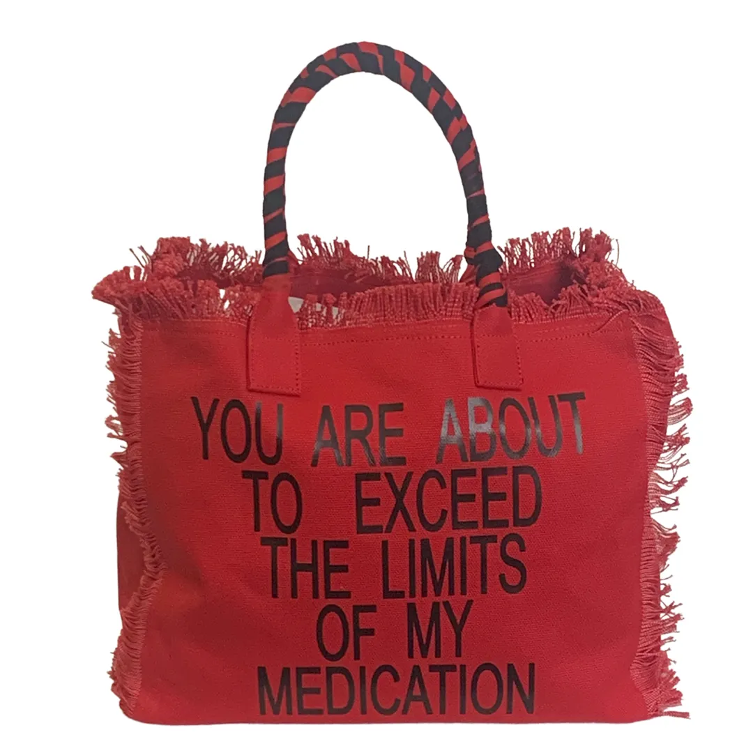 Limits Statement Shoulder Tote - Red