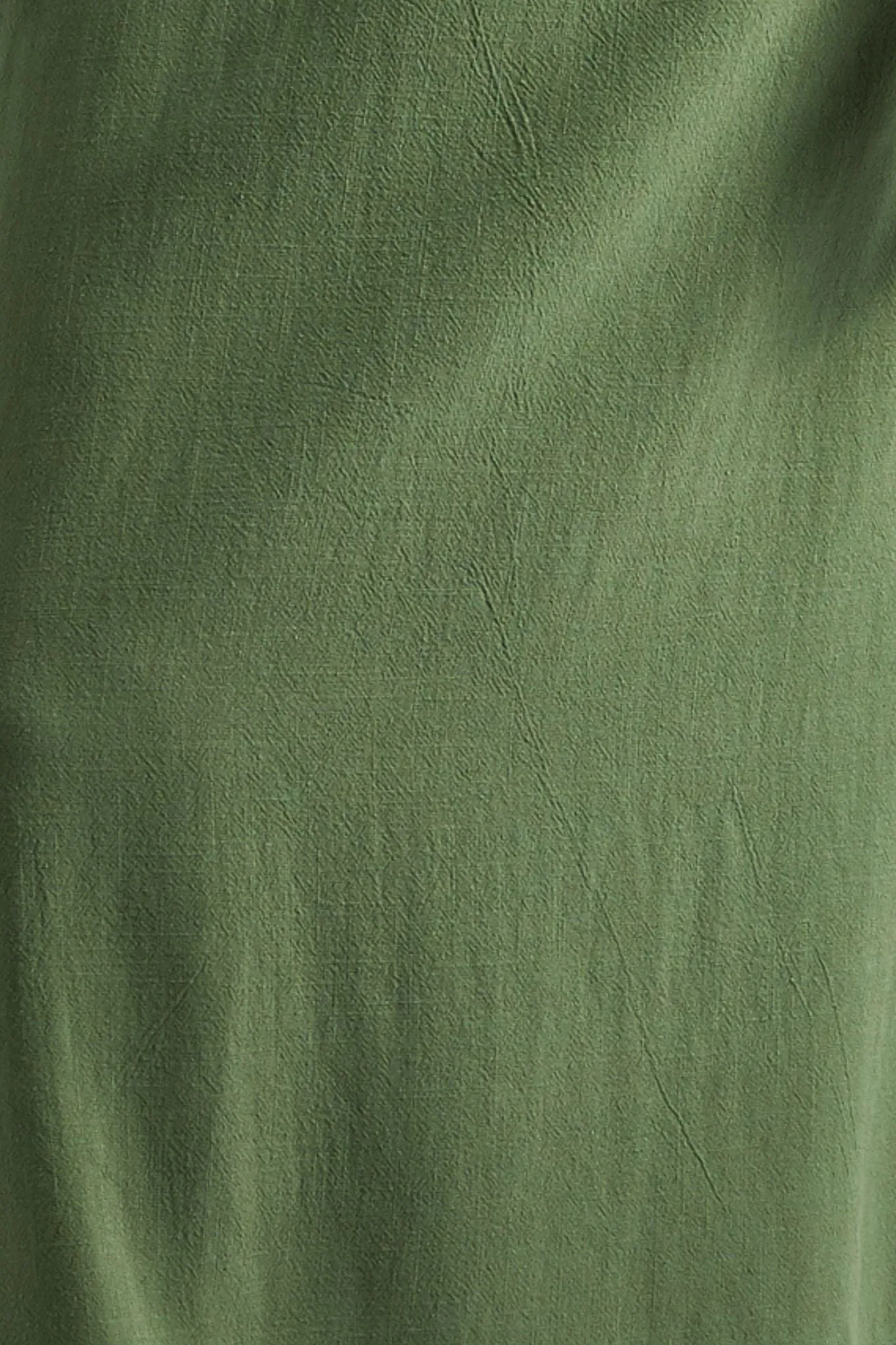 Lloyd Linen Mix Side Button Midi Skirt - Green