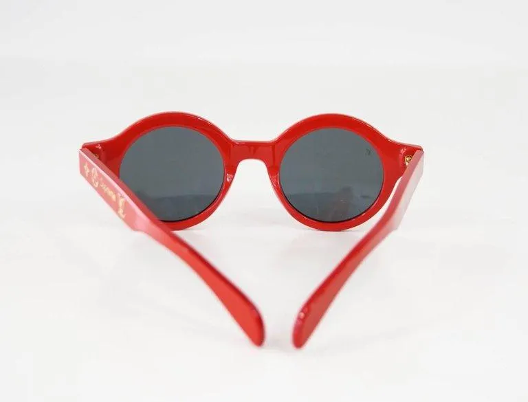 Louis Vuitton Supreme X Ltd Ed Round Red Downtown Sunglasses