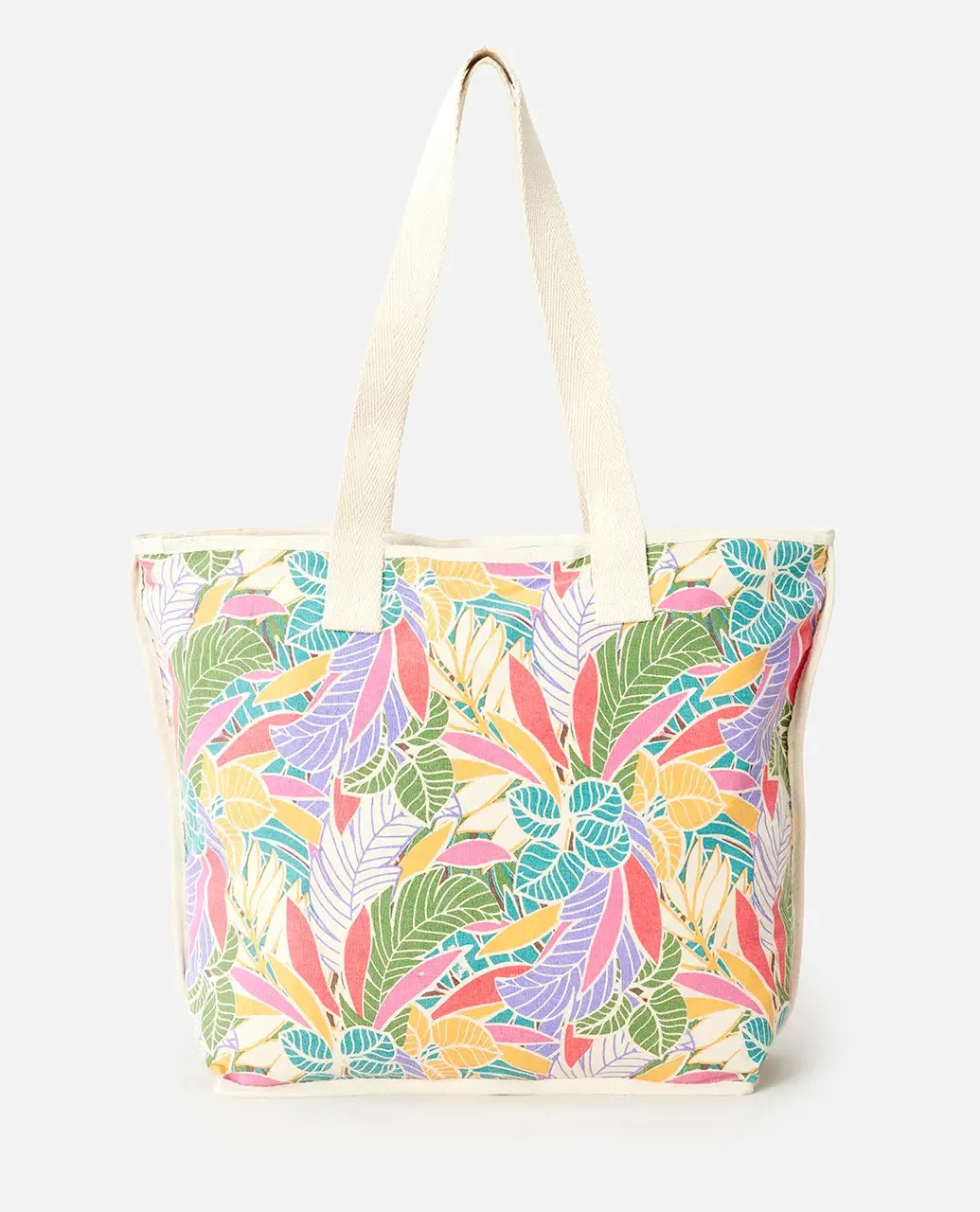 Mixed Canvas 31L Tote Bag in Dark Chocolate