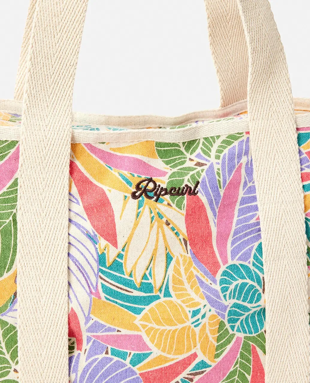 Mixed Canvas 31L Tote Bag in Dark Chocolate