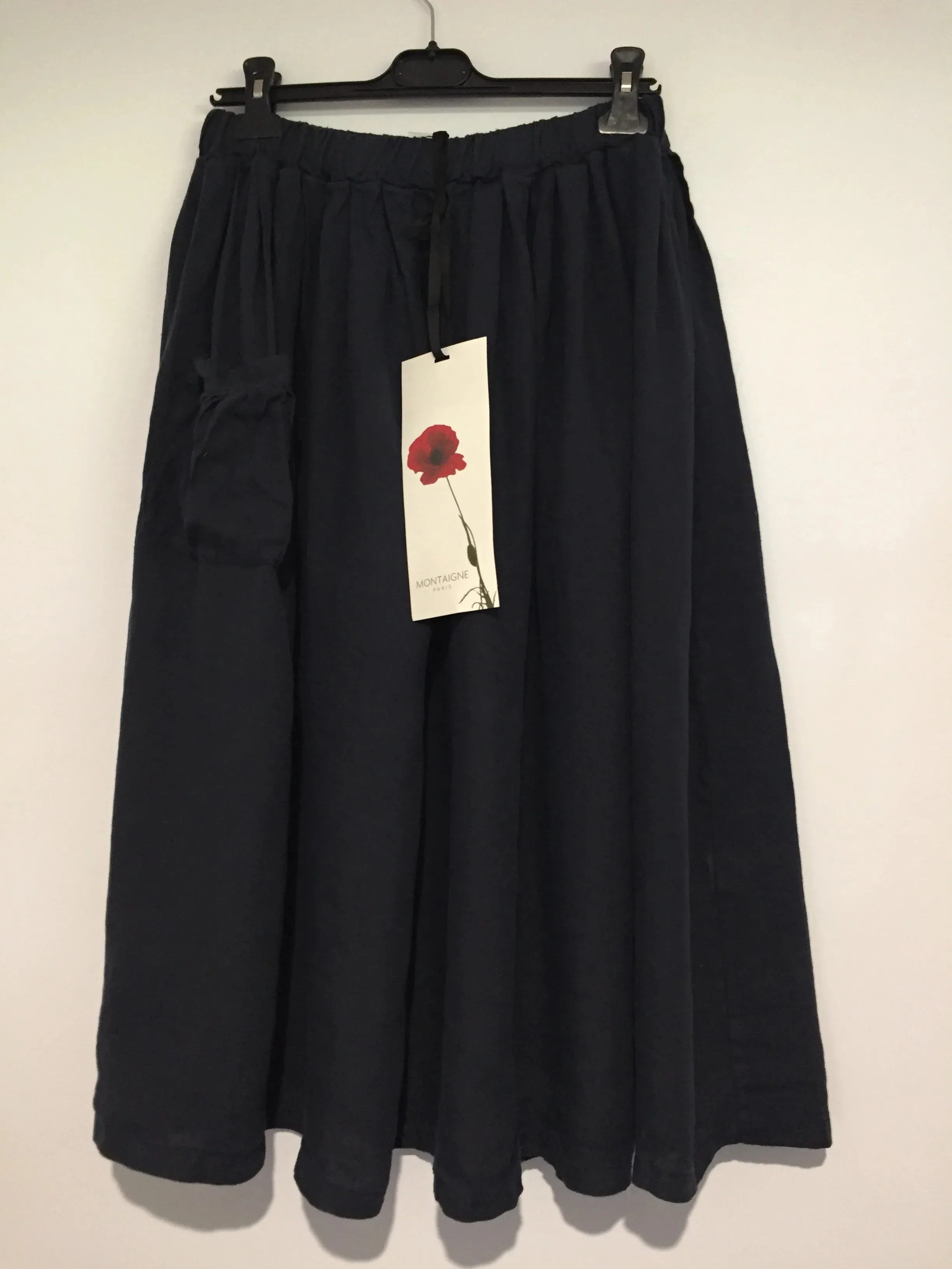 Montaigne Gathered full skirt with front pocket