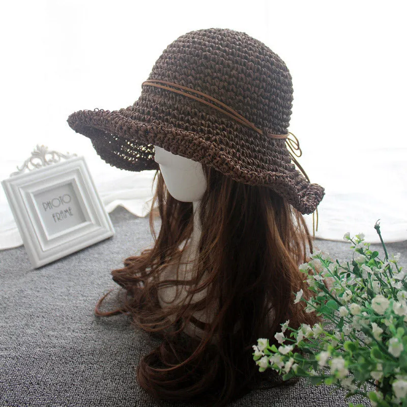 Multicolor Bowknot Foldable | Straw Hat