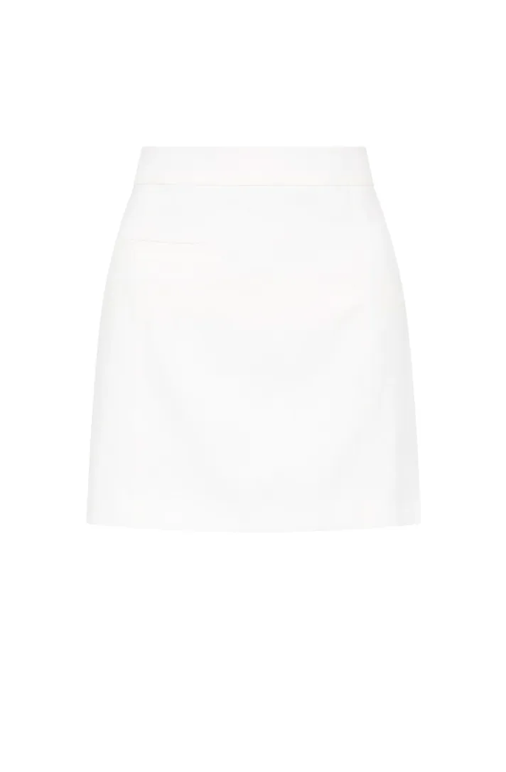 Nude Lucy - Clio Linen Mini Skirt (White)