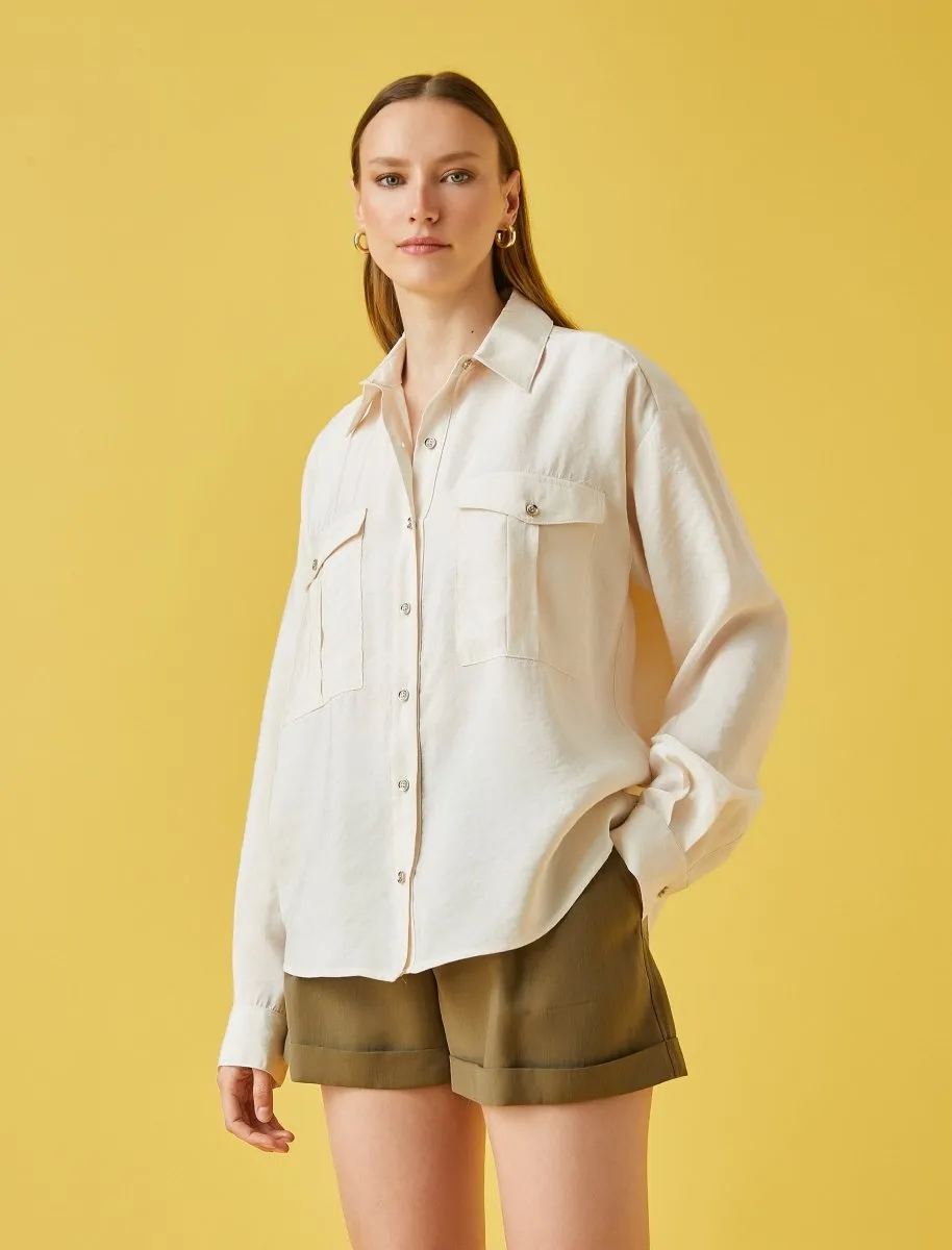 Oversize Blouse Button Up