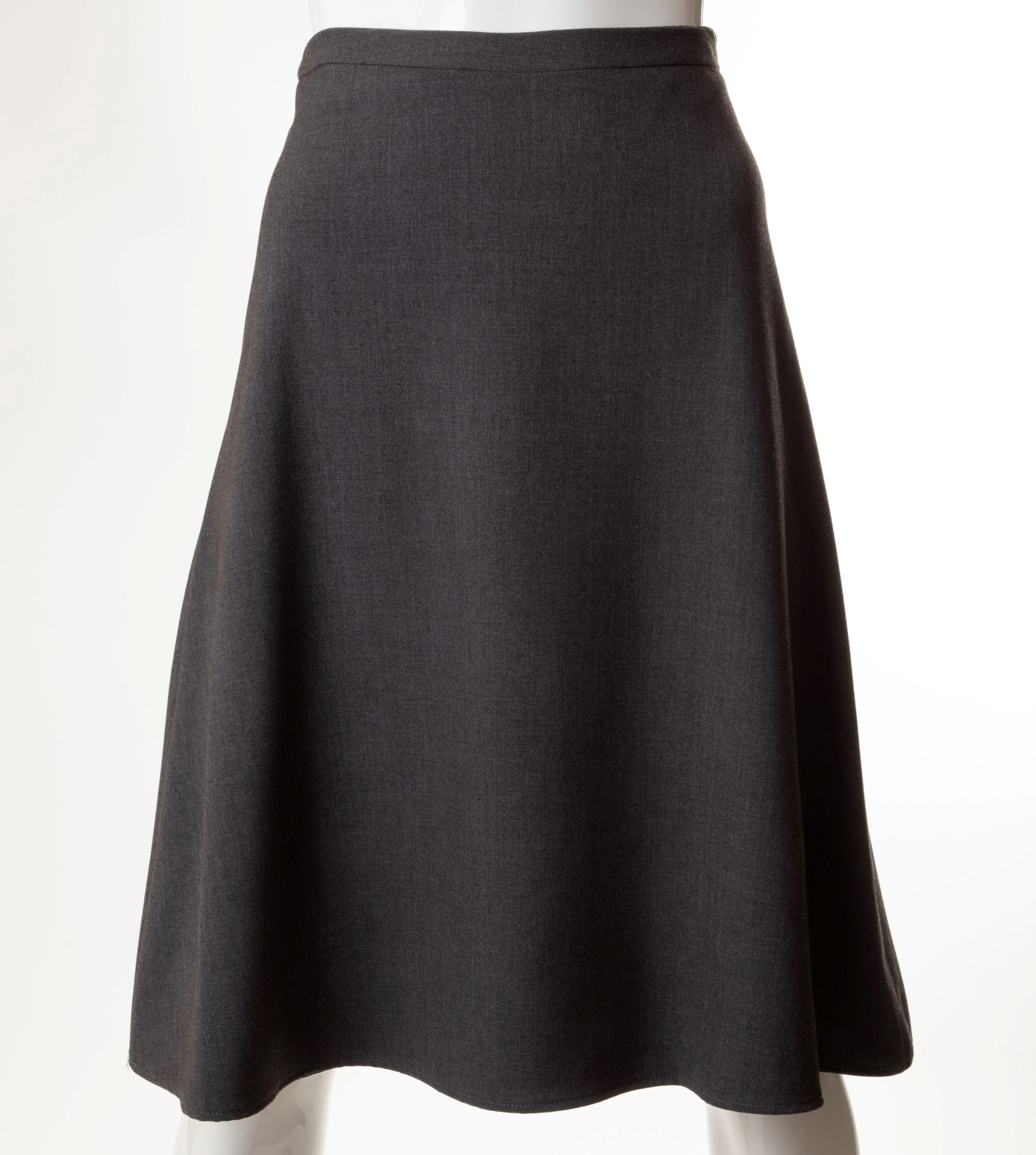 PANIZ A-LINE SKIRT 25" CHARCOAL