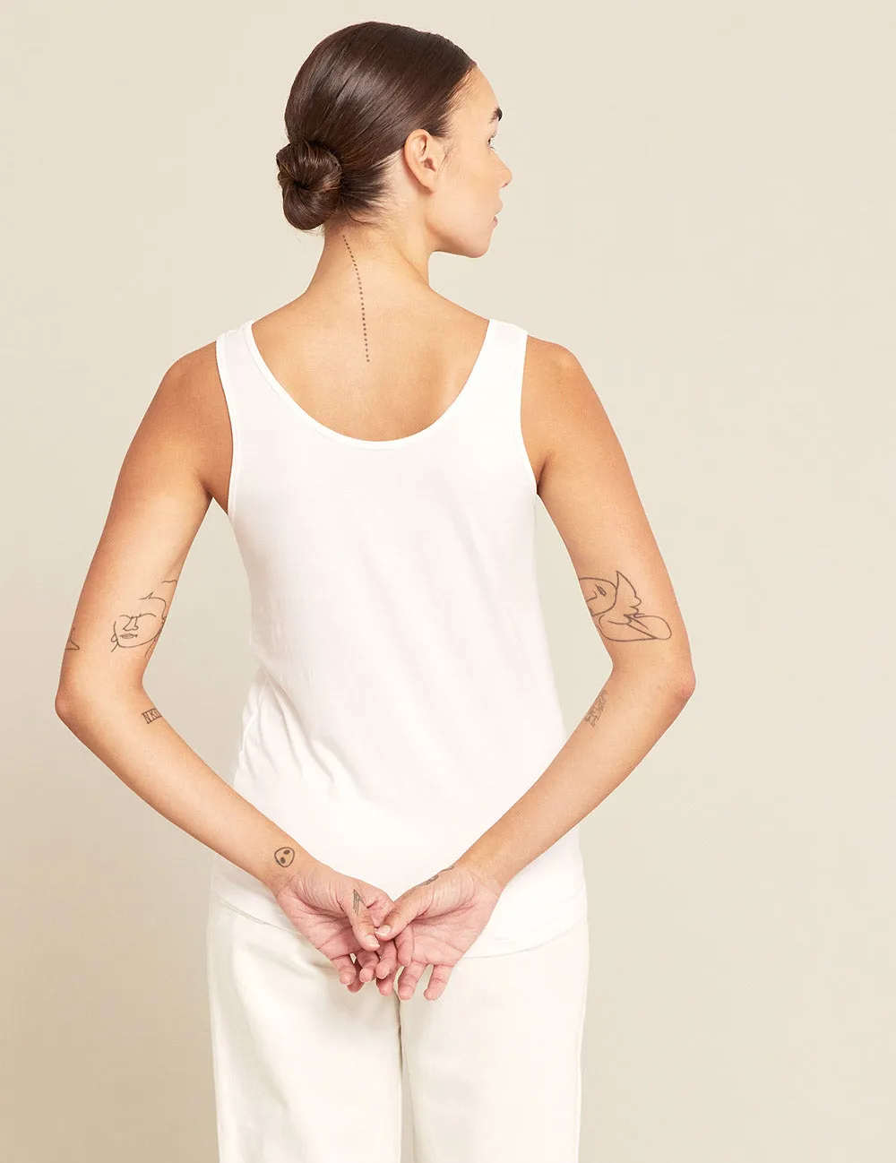 Relaxed Tank - White