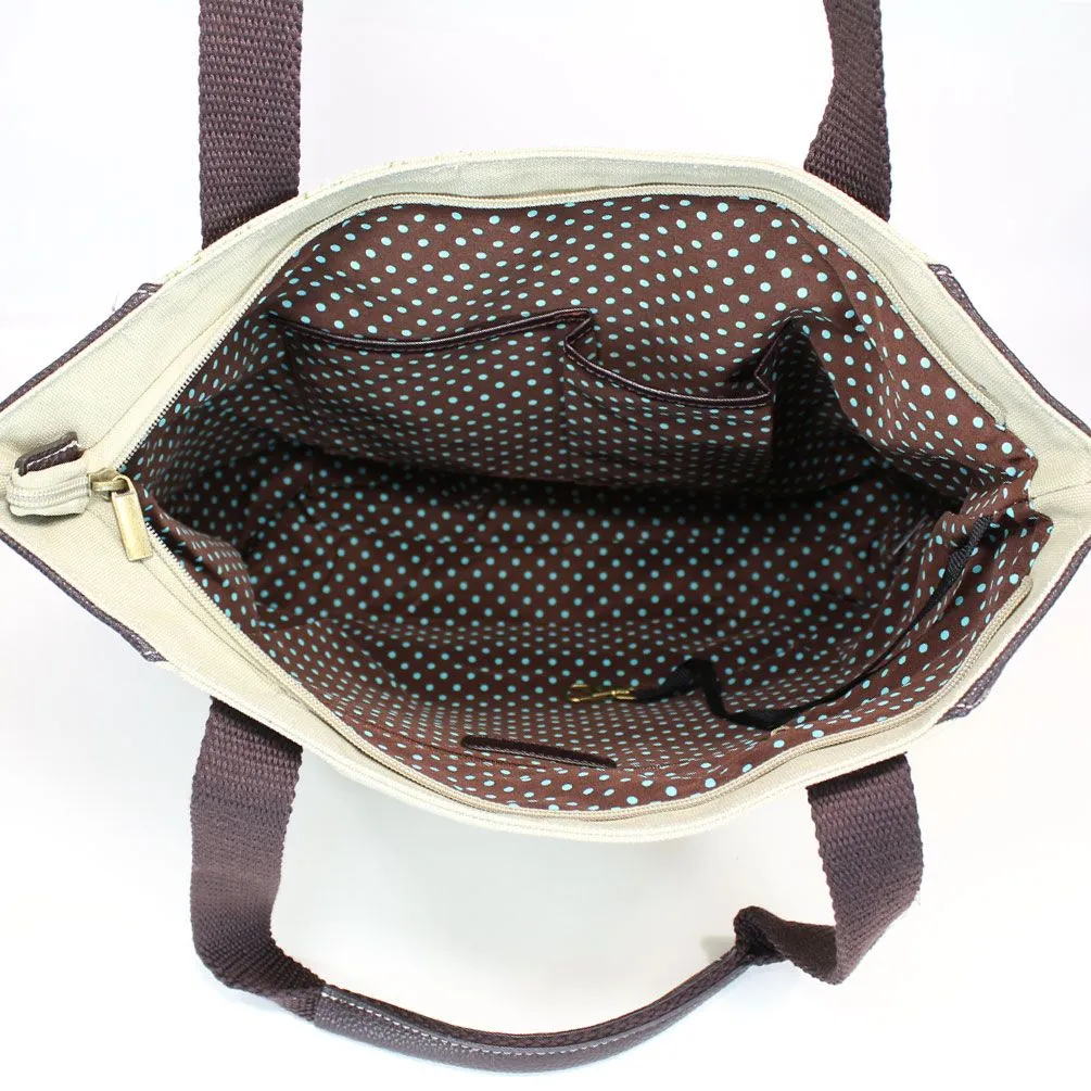 Safari Canvas Tote - Bird