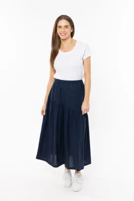 Seeking Lola Devine Maxi Skirt - Denim