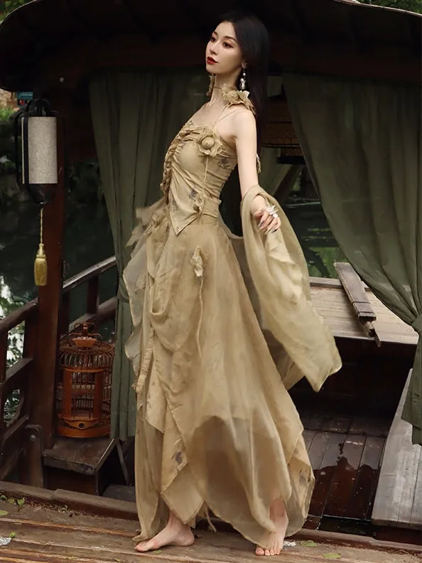 Silk A-line Skirt