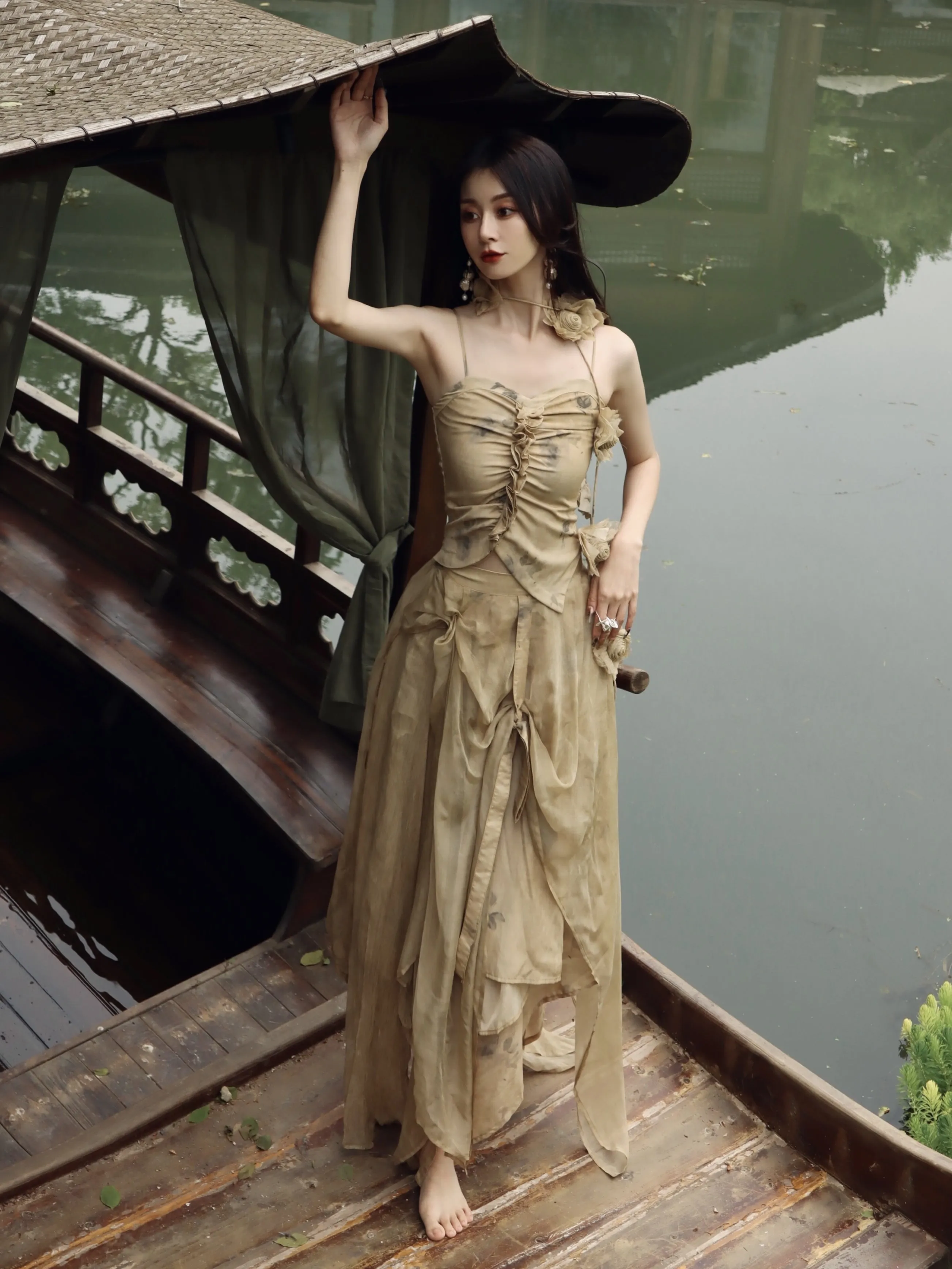 Silk A-line Skirt