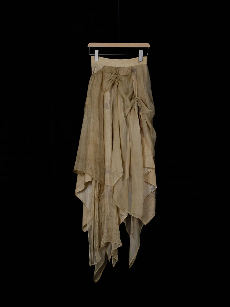 Silk A-line Skirt