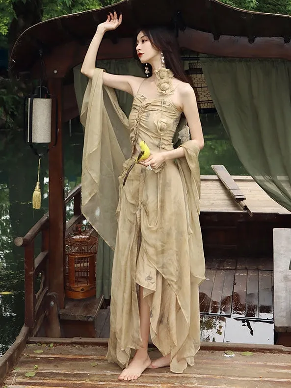 Silk A-line Skirt
