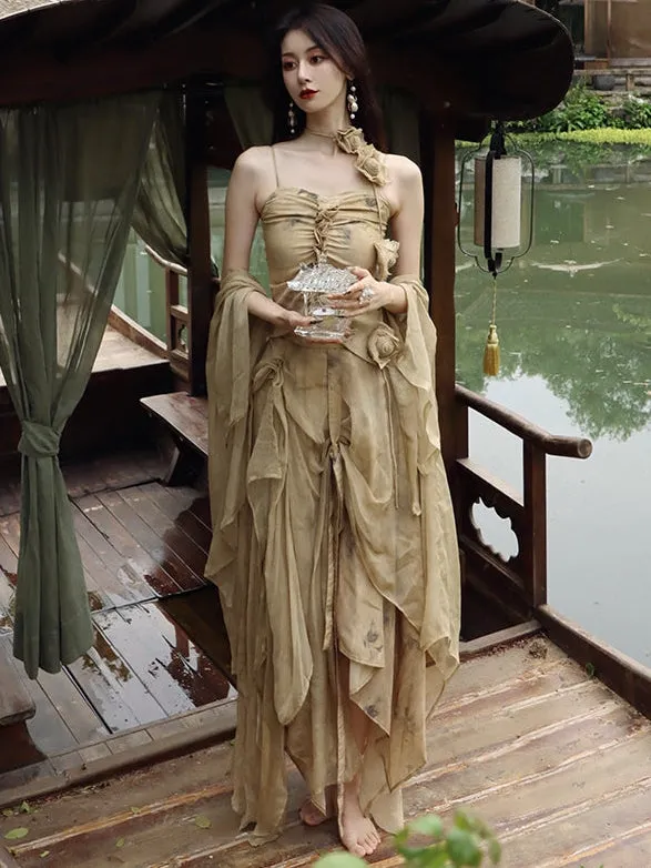 Silk A-line Skirt