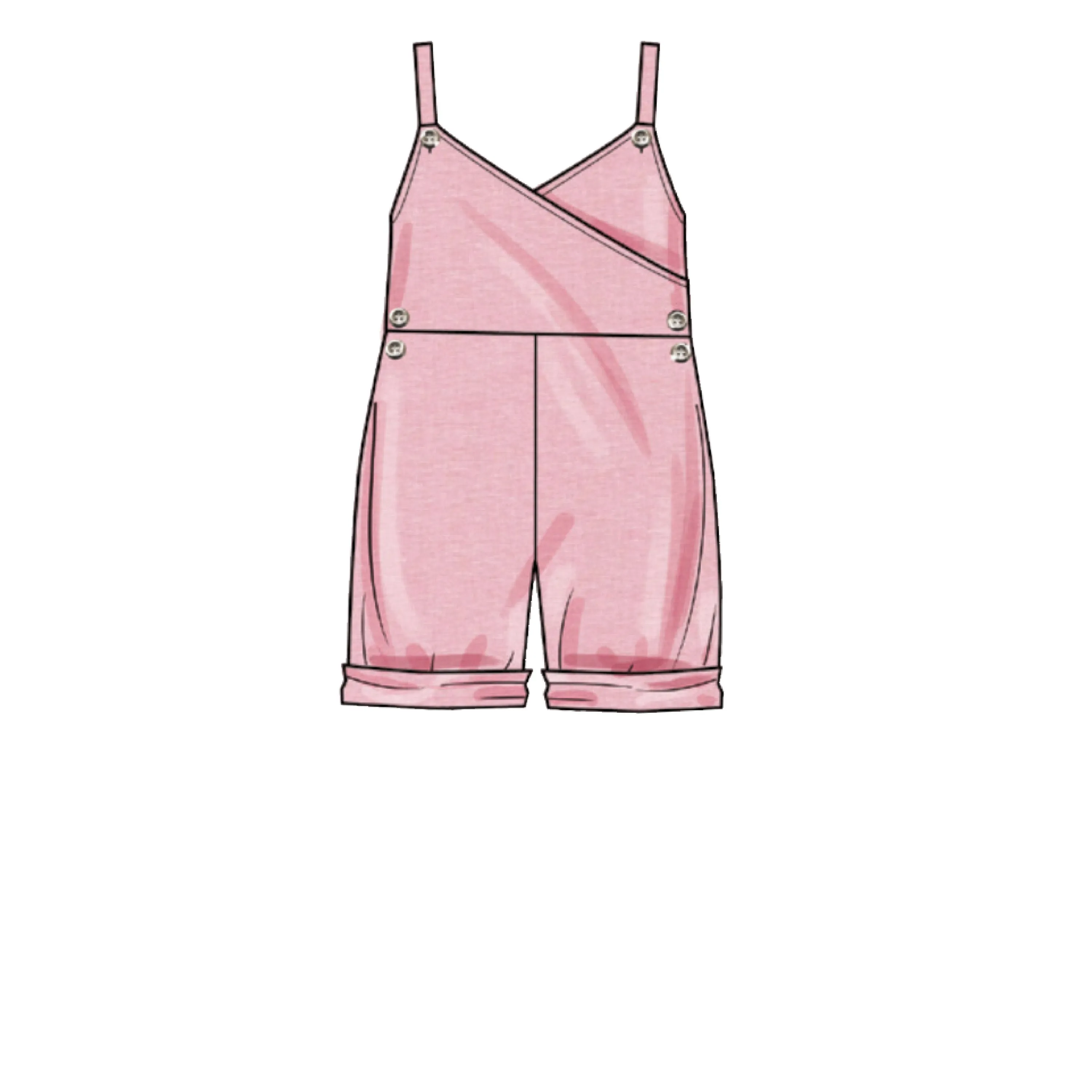 Simplicity 9558 Toddlers' and Children's Jumpsuit, Romper and Jumper