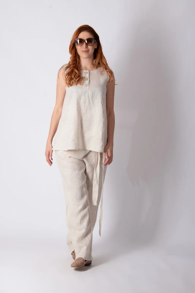 Sleeveless Linen Top REMI
