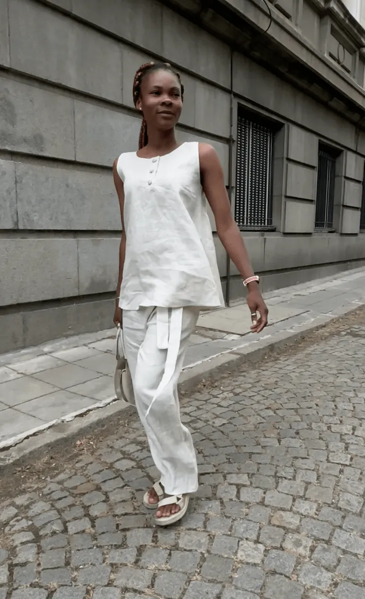 Sleeveless Linen Top REMI