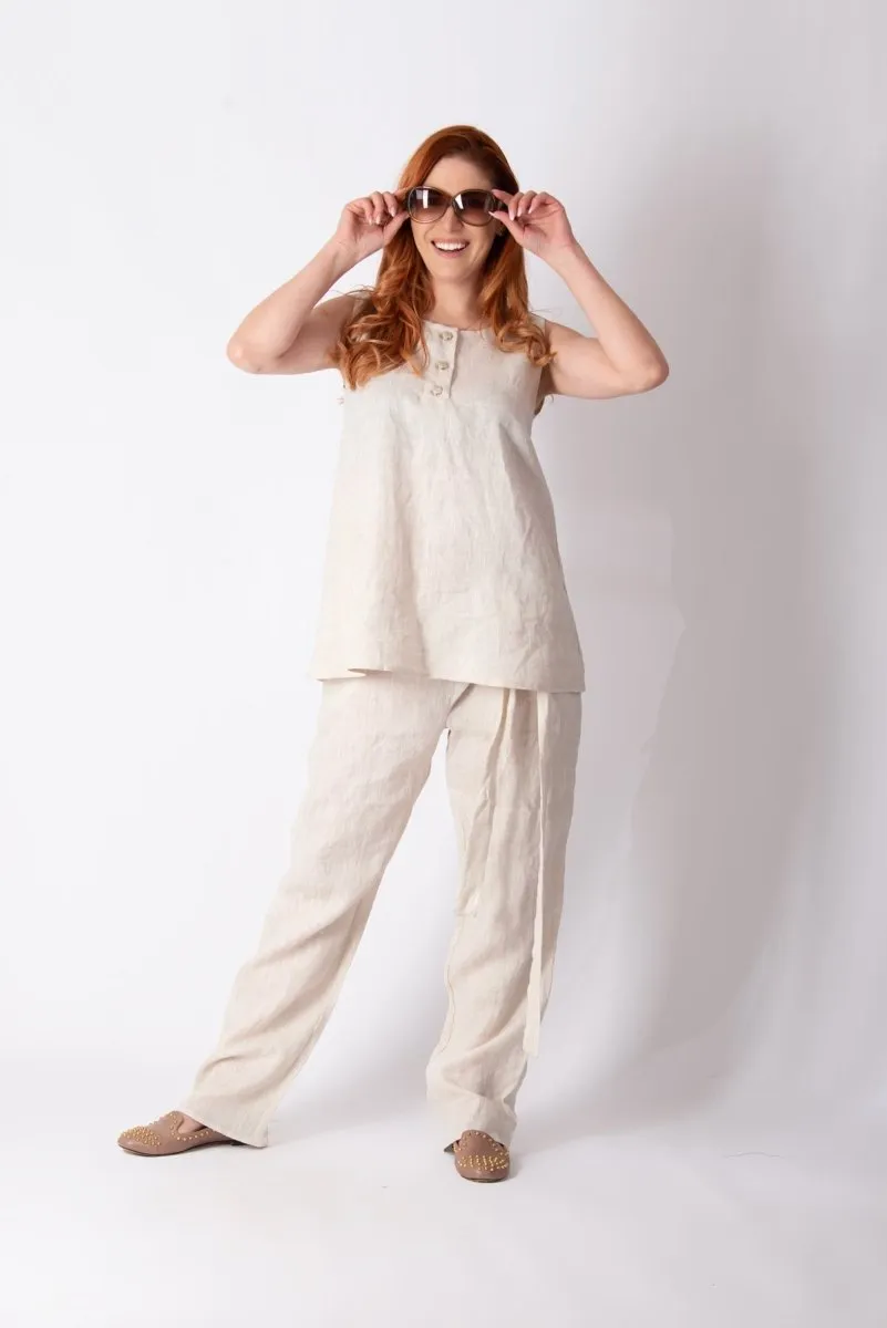 Sleeveless Linen Top REMI