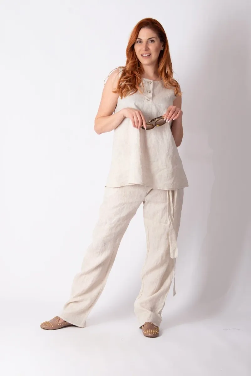 Sleeveless Linen Top REMI