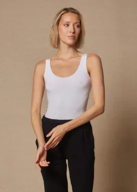 Superwash viscose & elastine tank
