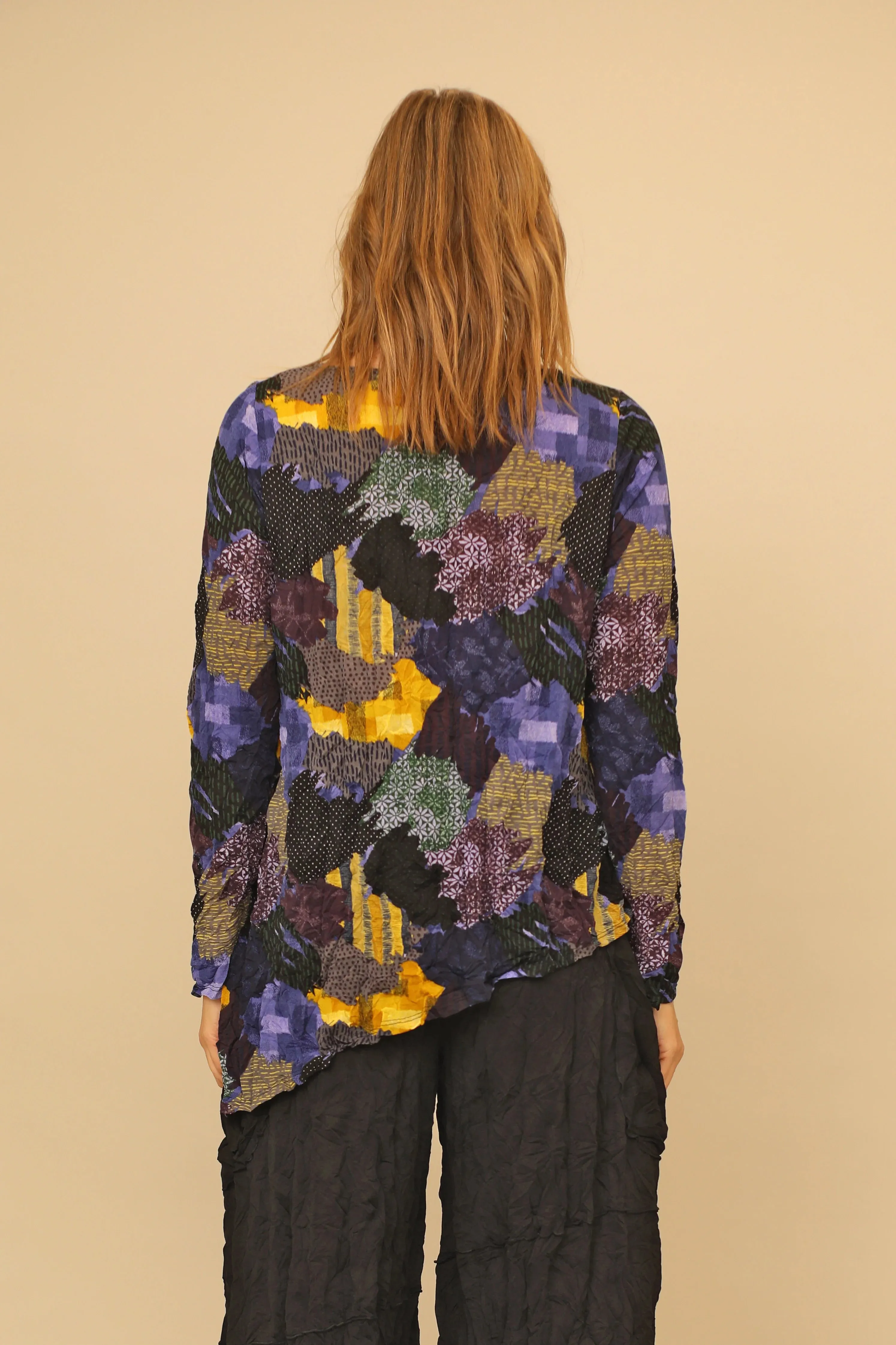 Thora Crinkle Top - Purple Patch