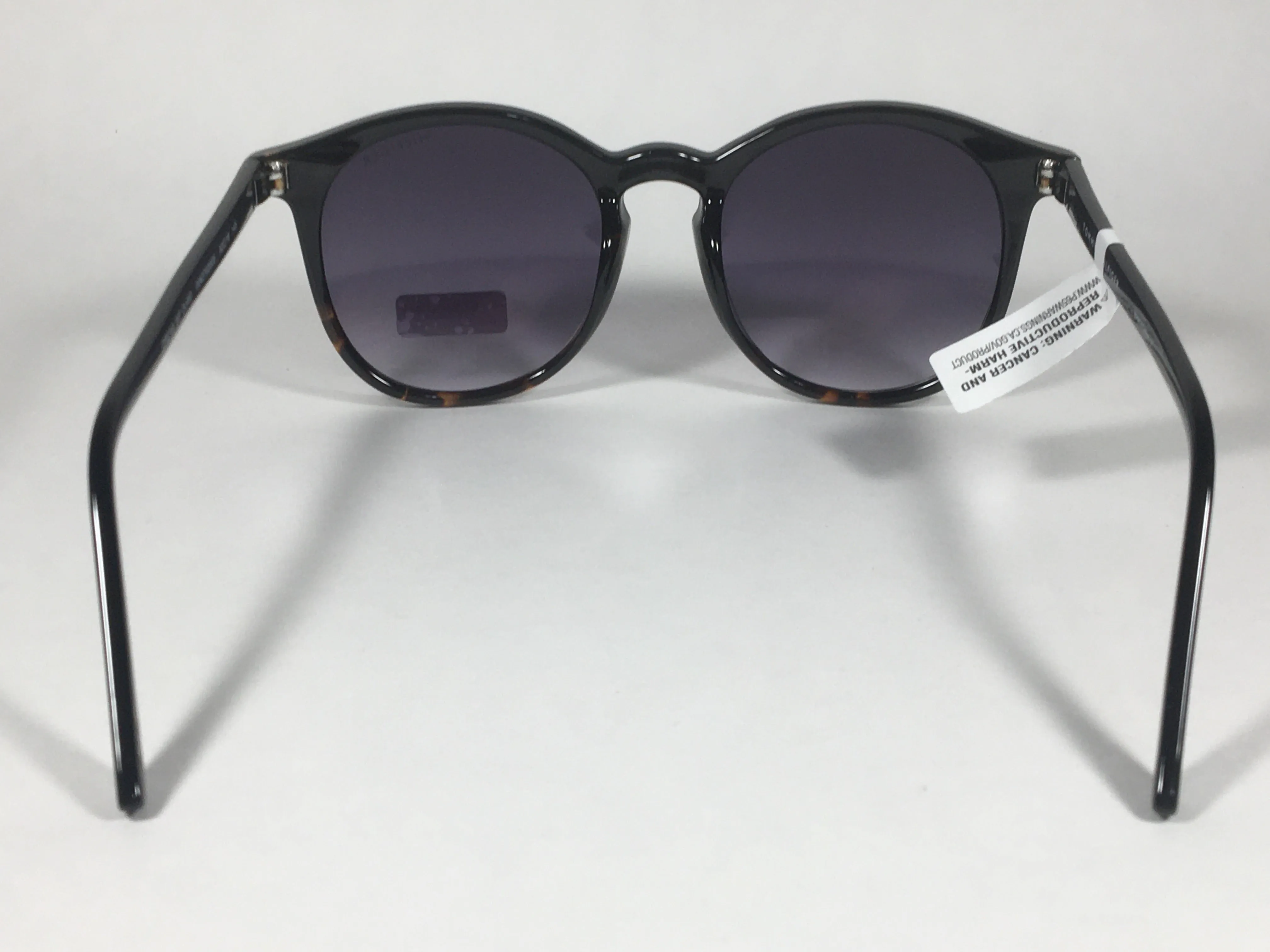 Tommy Hilfiger Dream WP OL453 Round Keyhole Sunglasses Black Tortoise Frame Gray Gradient Lens