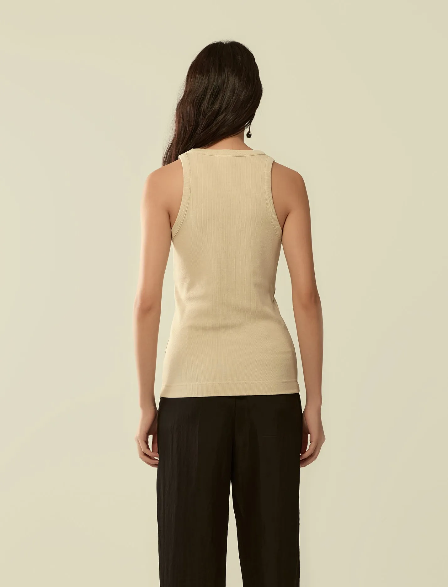 viscose ribbed tank top